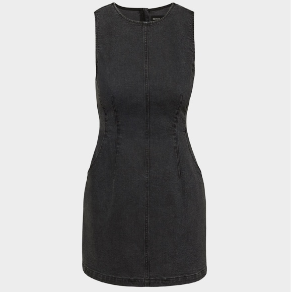 BNWT - Aritzia Denim Forum The Shift Denim Mini Dress (S) - Picture 6 of 15
